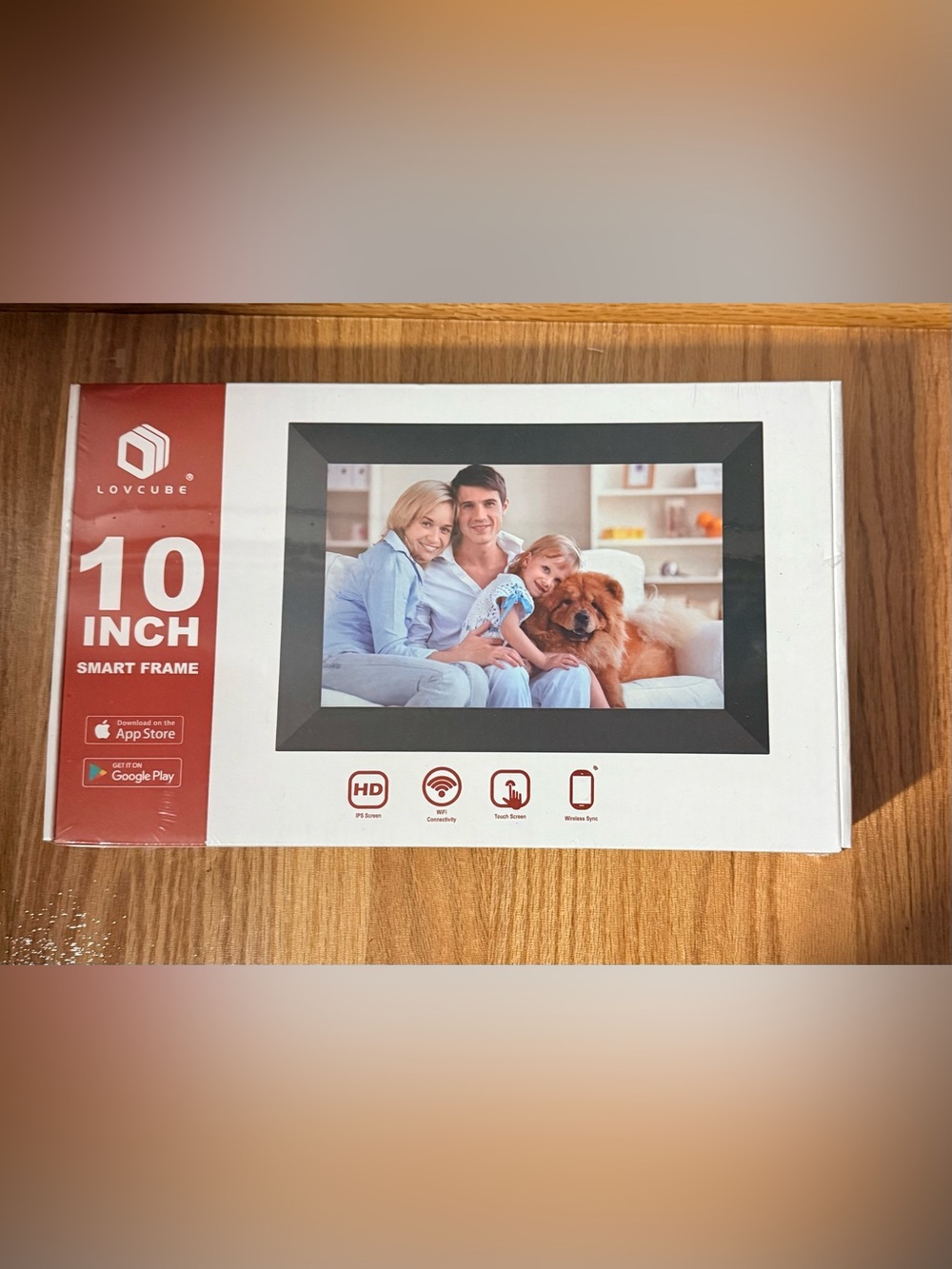 NIB Lovecube 10-Inch Smart Digital Picture Frame WiFi HD Touchscreen